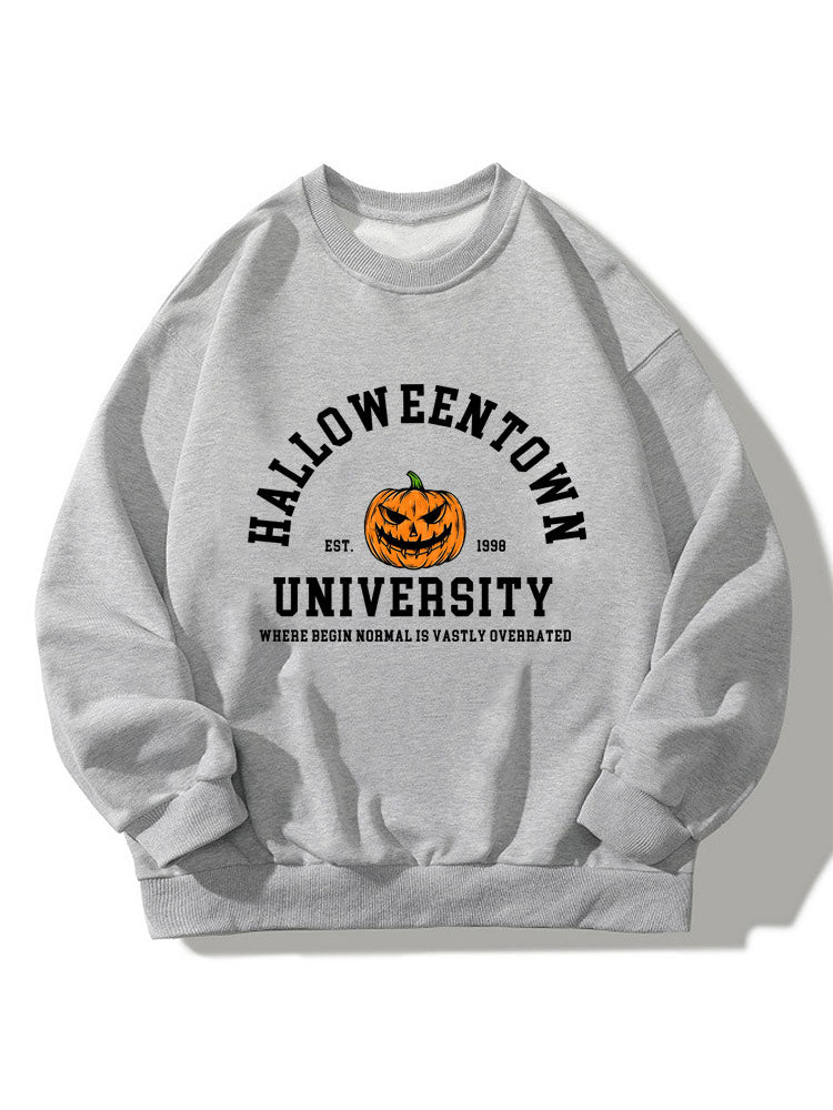 Halloweentown Pumpkin Print Relaxed Sweatshirt