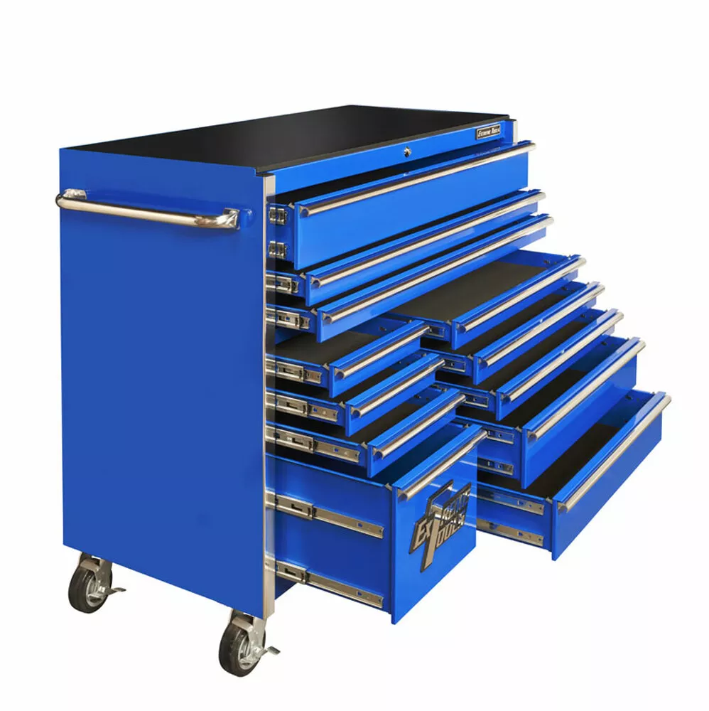 Extreme Tools RX Serie 55" 12-Drawer Roller Cabinet - Schwarz
