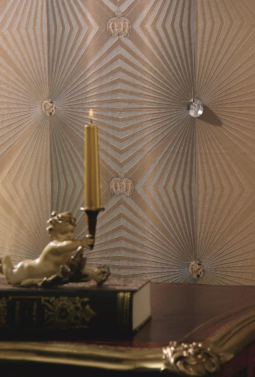 Harald Glööckler designer baroque non-woven wallpaper 54406 - Deux - bronze