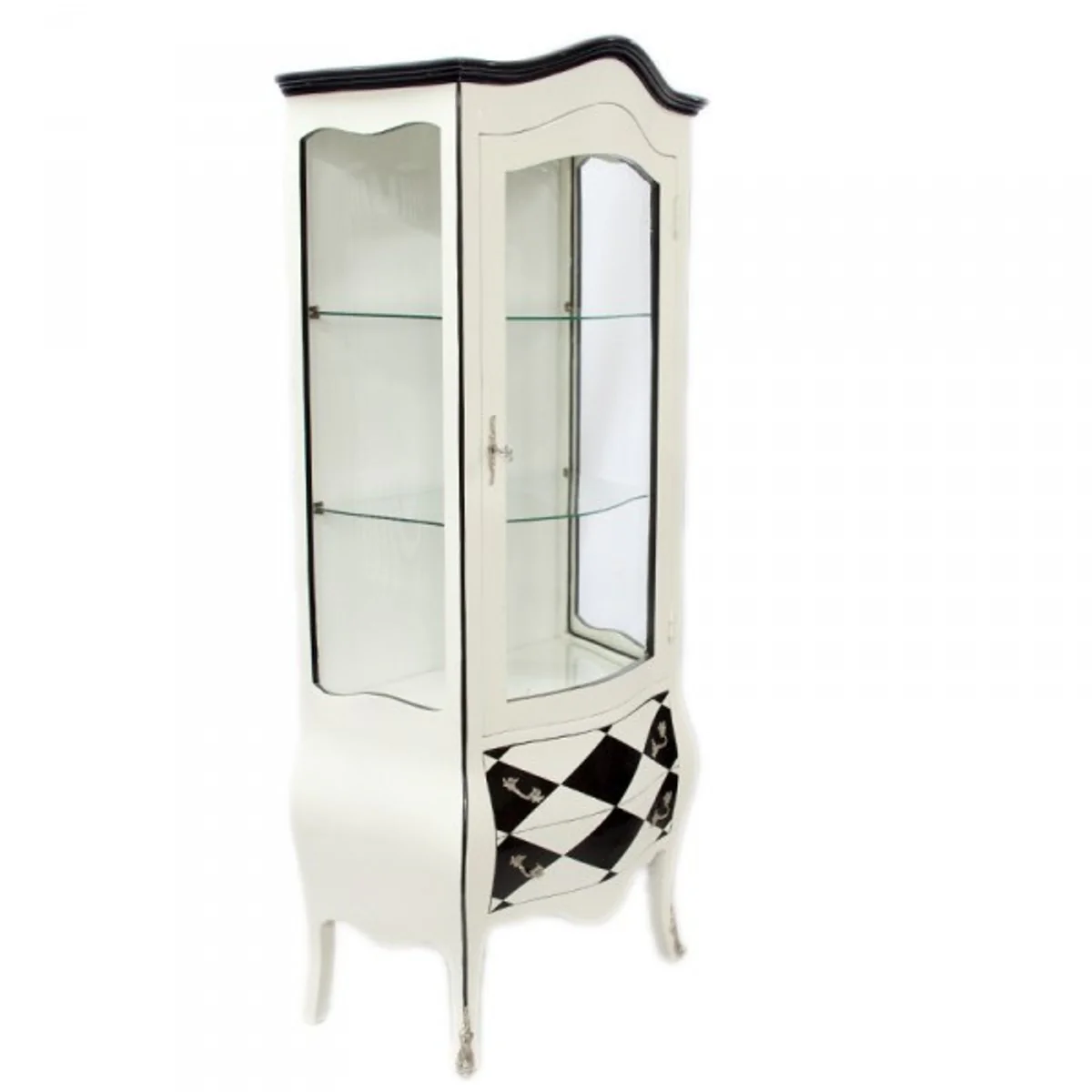 Baroque showcase white / checkered black/white - Limited Edition
