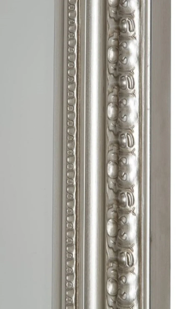 Baroque wall mirror silver 62 x H. 82 cm - Handmade mirror in the baroque style