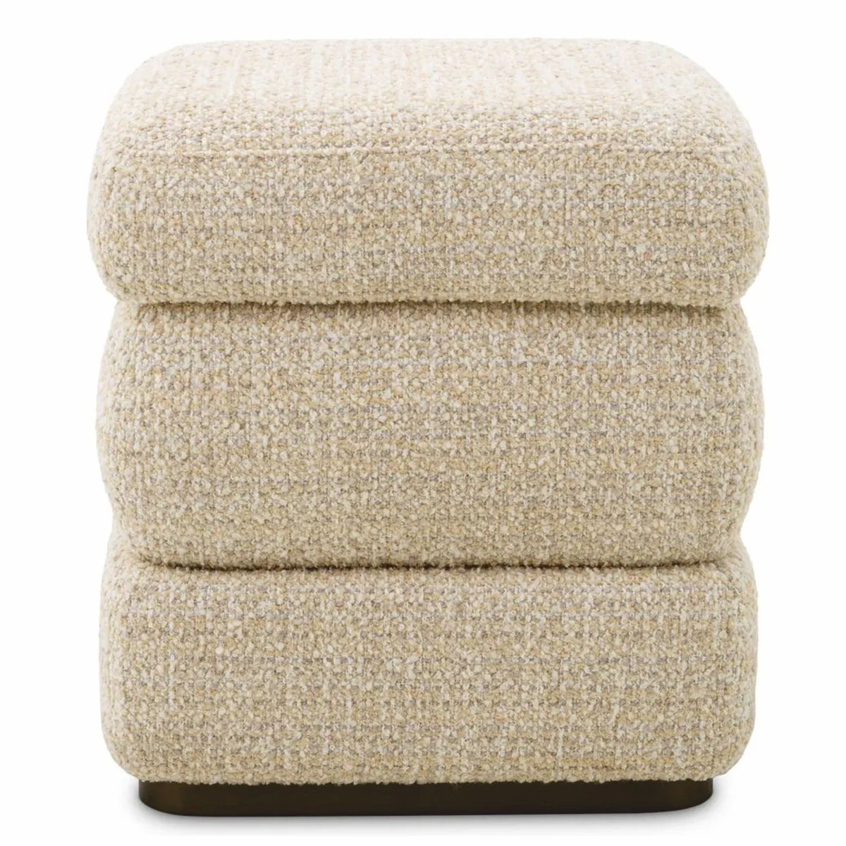 Luxury stool beige / bronze H. 52 cm - luxury hotel furniture