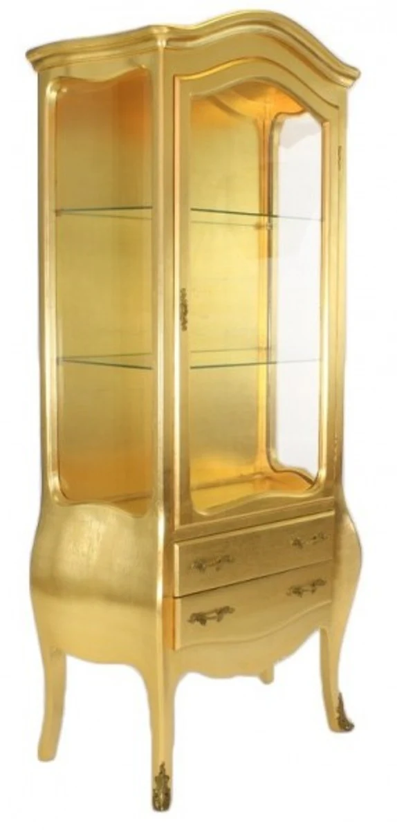 Baroque showcase gold - display cabinet - living room cabinet
