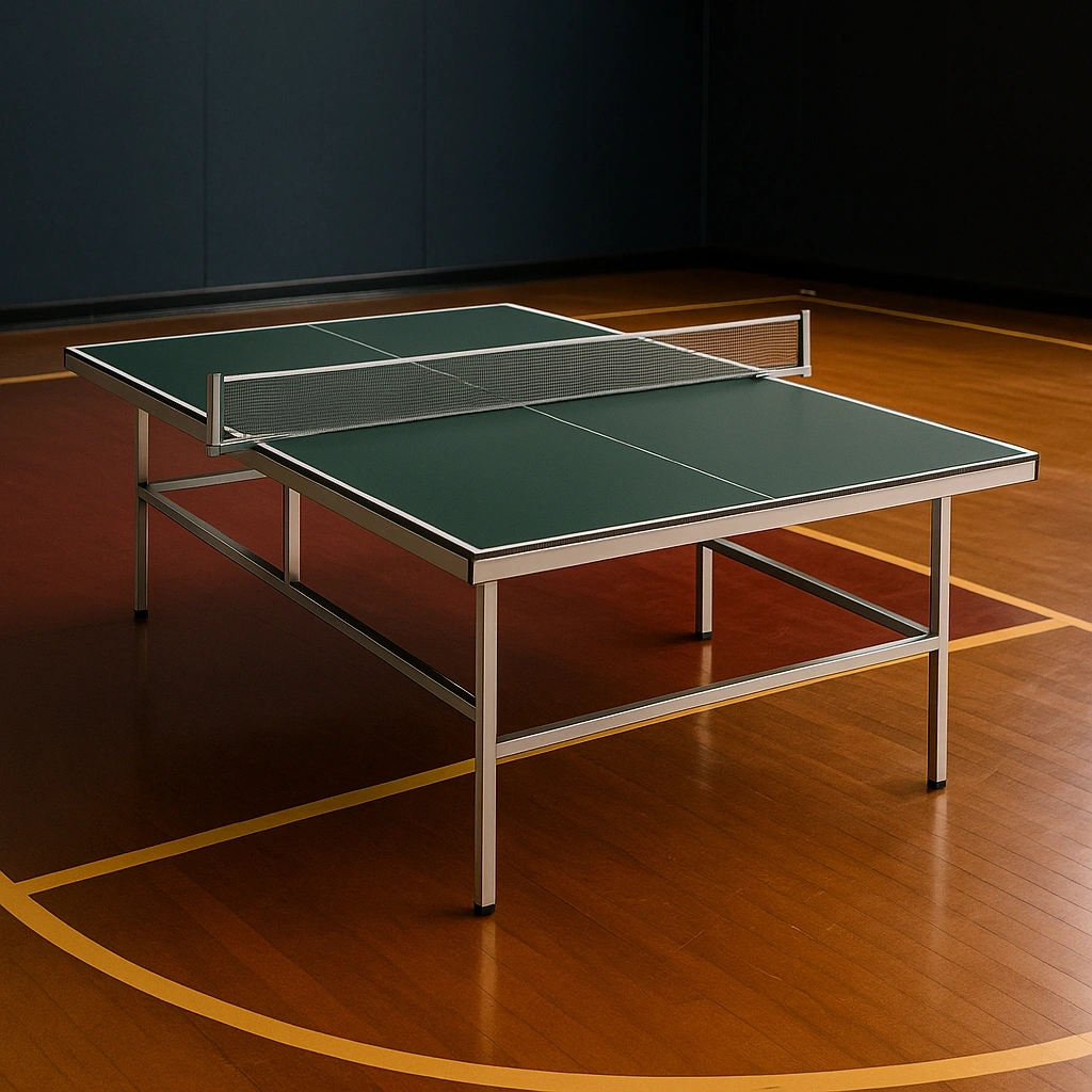 Green steel table tennis table for indoor and outdoor use, 274 x 152.5 x 76 cm - ZiOylFA226uF